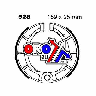 BRAKE SHOES EBC 528 Y528 thumbnail 2