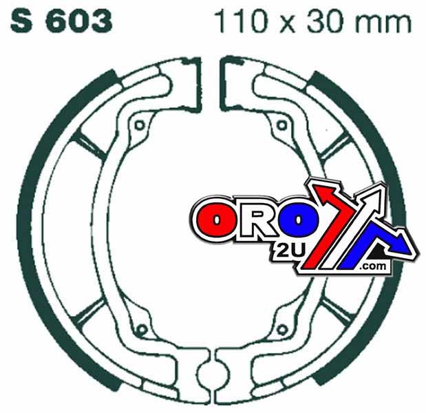 BRAKE SHOES KAWASAKI SUZUKI EBC S603 thumbnail 2