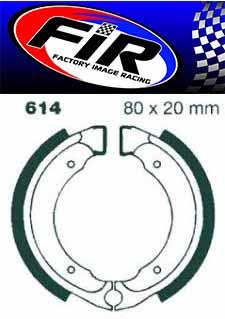 BRAKE SHOES S614 VB323, AT-05056 thumbnail 2