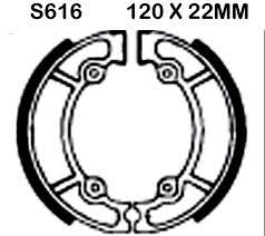 BRAKE SHOES SUZUKI EBC S616 thumbnail 2