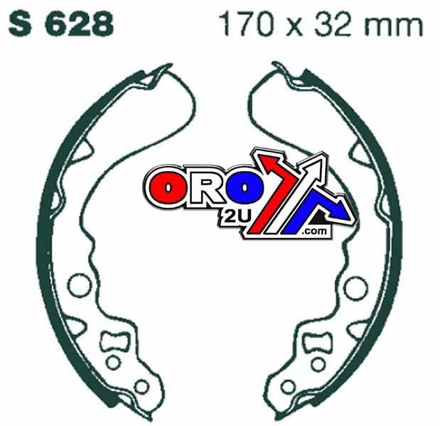 BRAKE SHOES KAWASAKI SUZUKI EBC S628 thumbnail 2