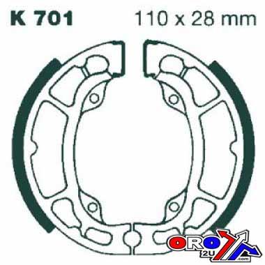 BRAKE SHOES 1979-1983 KAWASAKI KX80 K701 thumbnail 2