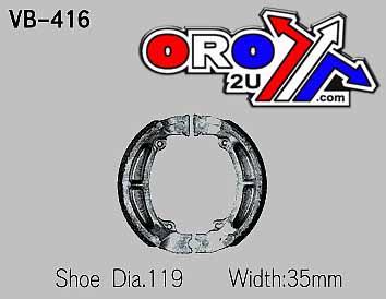 BRAKE SHOES VB416 KAWASAKI, 1104160 thumbnail 2