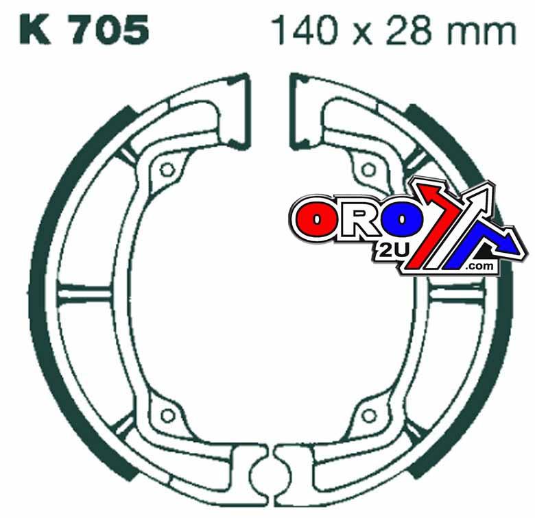 BRAKE SHOES K705 thumbnail 3