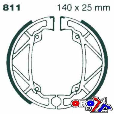 BRAKE SHOE 1982 KTM 495 MX LELEU EBC 811 thumbnail 2