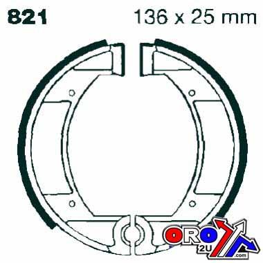 BRAKE SHOES GROOVED EBC 821G thumbnail 2