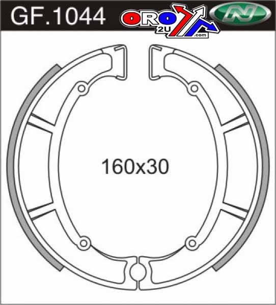 BRAKE SHOES REAR MAICO GF1044 thumbnail 2