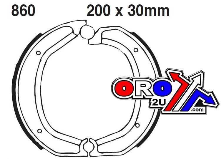 BRAKE SHOES BMW EBC 860 thumbnail 2