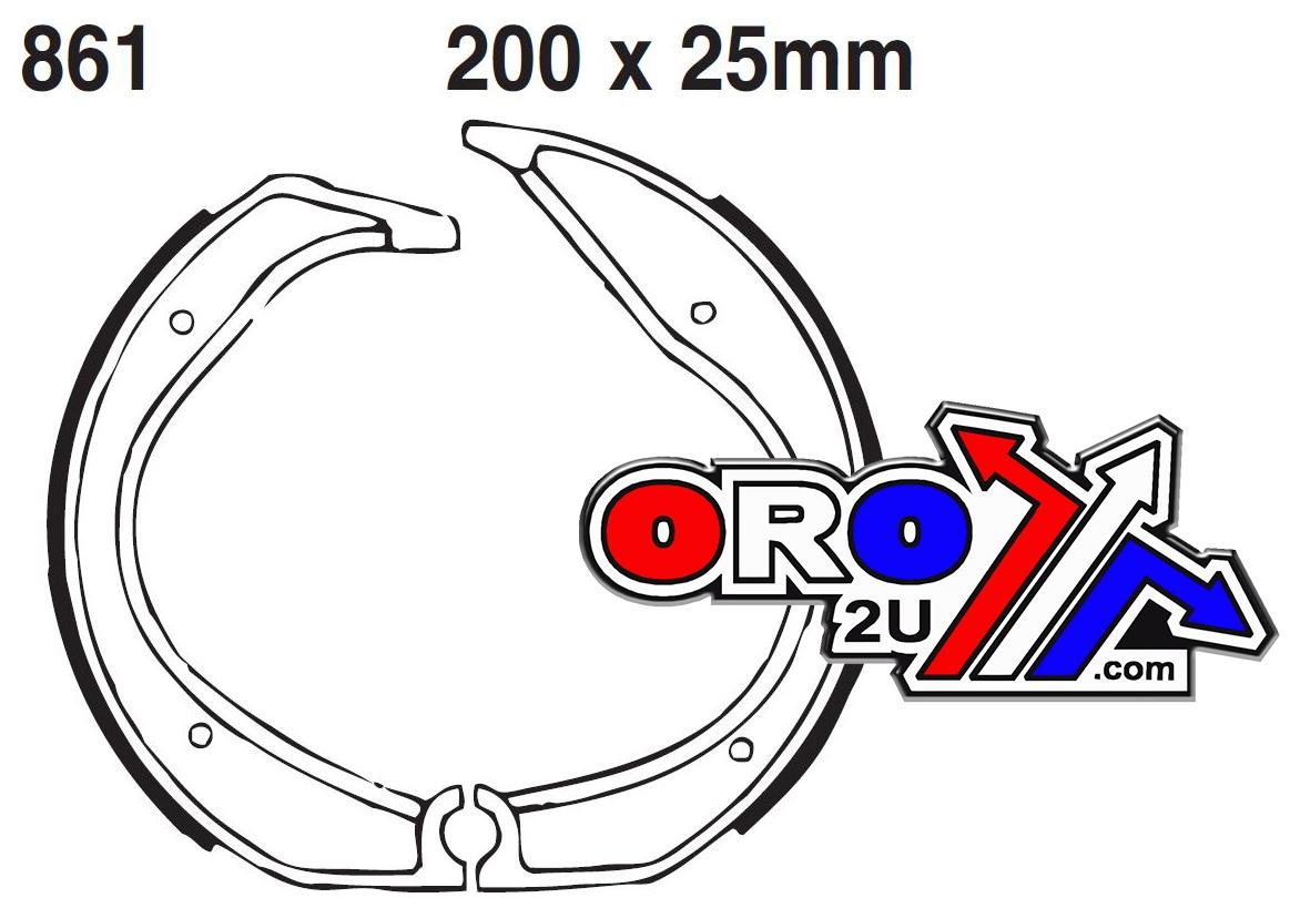 BRAKE SHOES BMW EBC 861 thumbnail 2