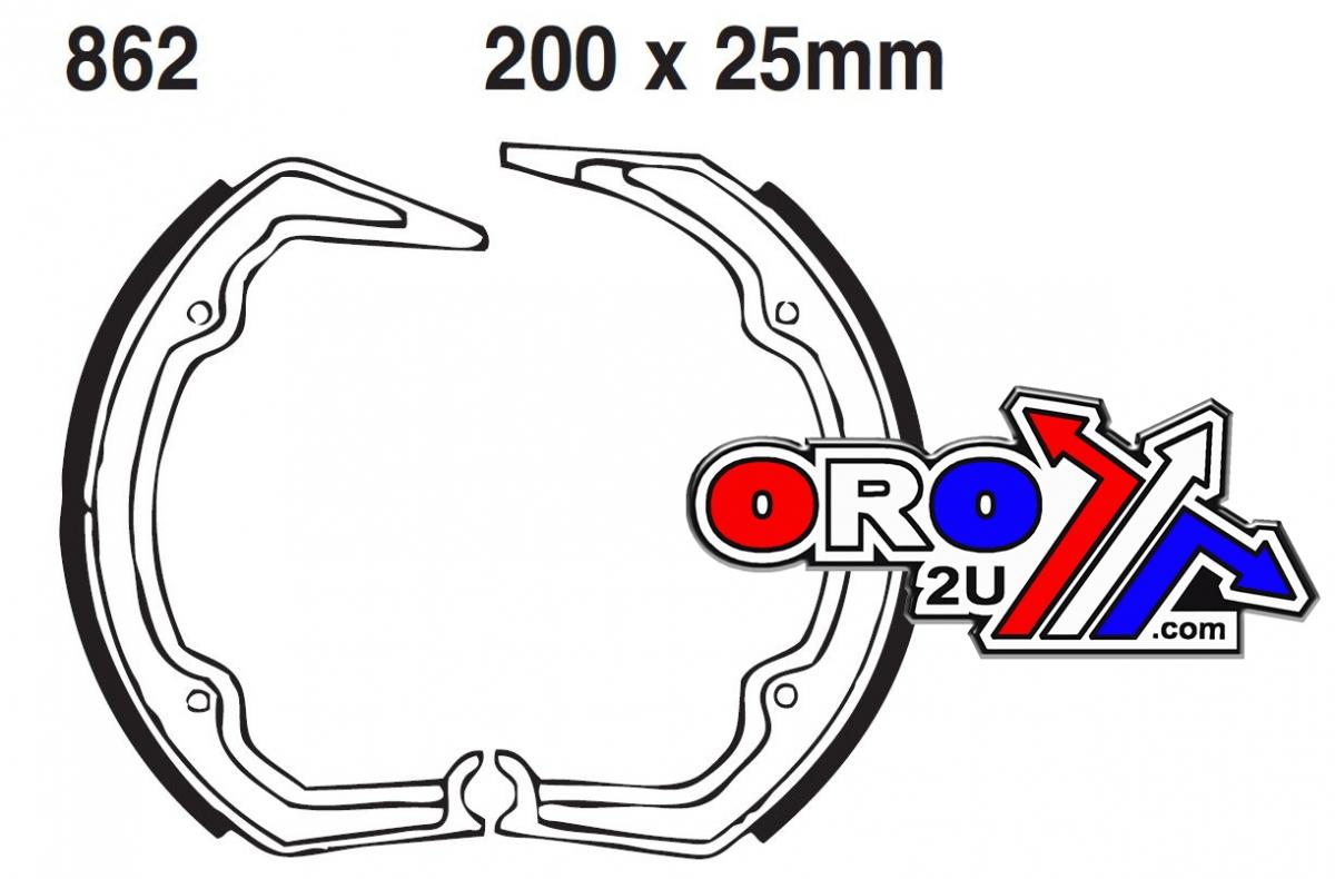 BRAKE SHOES BMW R65 EBC 862 thumbnail 2