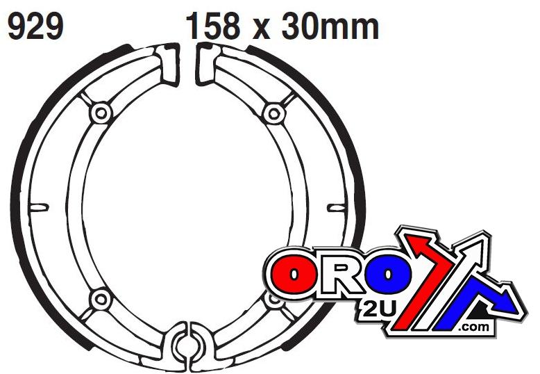 BRAKE SHOES DESMO EBC 929 thumbnail 2