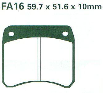 BRAKE PADS EBC FA016 thumbnail 2