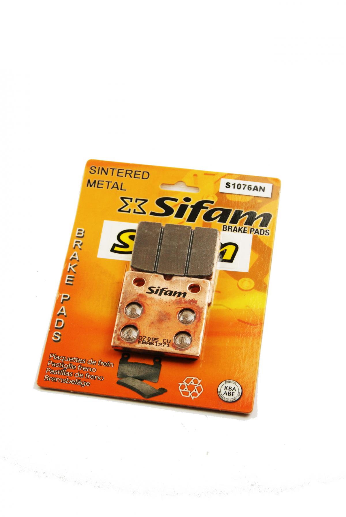 BRAKE PADS DISC SINTERED METAL, SIFAM S1076AN (FA018HH) thumbnail 2