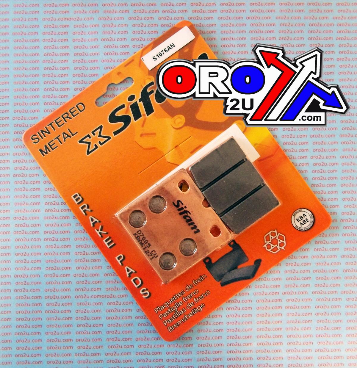 BRAKE PADS DISC SINTERED METAL, SIFAM S1076AN (FA018HH) thumbnail 3
