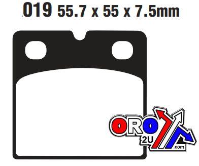 BRAKE PADS DISC SEMI-METAL EBC FA019 thumbnail 2