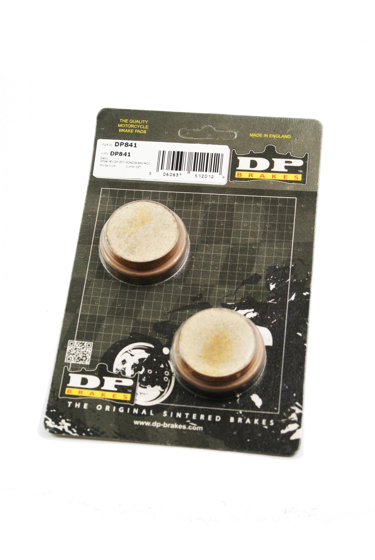 BRAKE PADS SINTERED DP BRAKES, DP841 Premium Sintered YFM ATV, 39-021 image 1