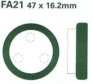 BRAKE PADS SEMI-METAL YAMAHA EBC FA021 thumbnail 2