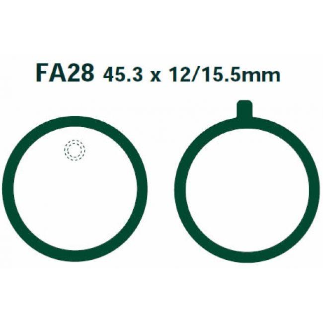 BRAKE PADS DISC D202 FA28 thumbnail 3