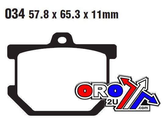 BRAKE PADS STD FA034 EBC thumbnail 3