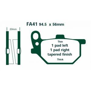 BRAKE PADS DISC VD215 FA041 thumbnail 3