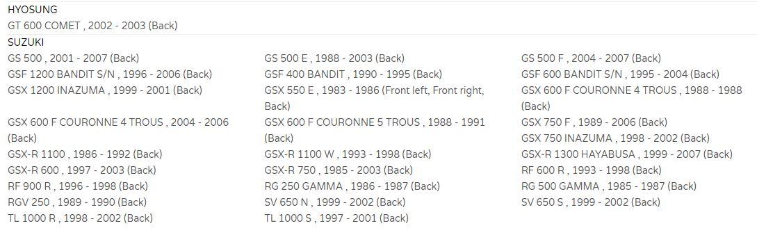 BRAKE PADS SINTERED METAL, SIFAM S1009N thumbnail 3