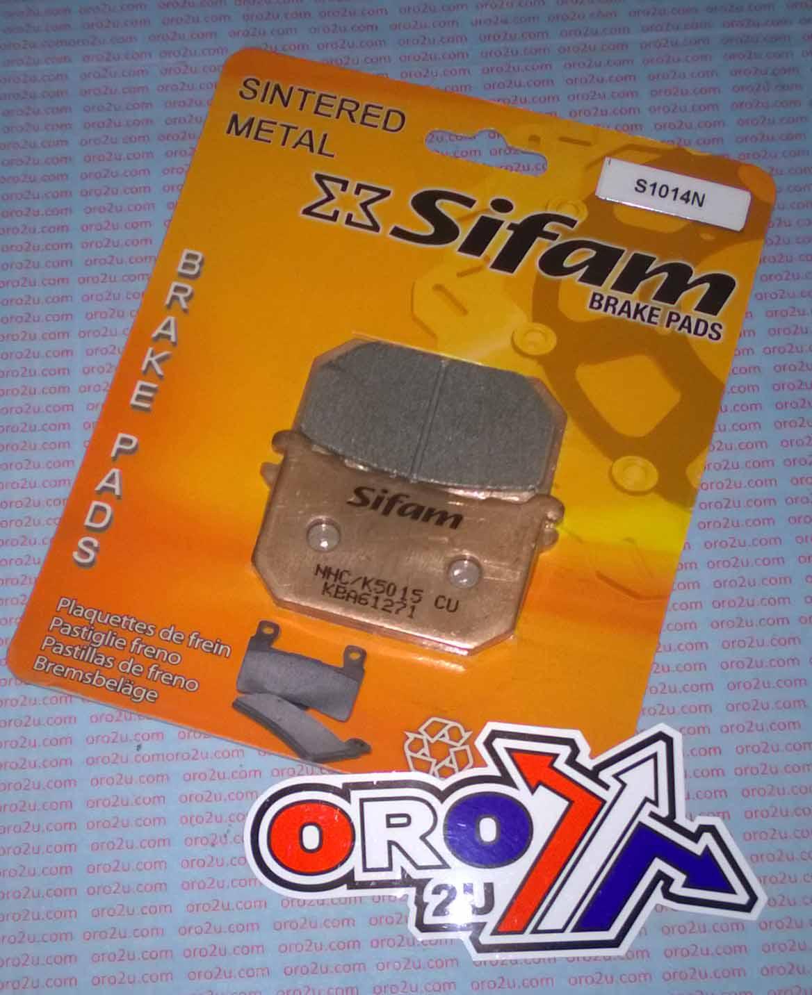 BRAKE PADS SINTERED METAL, SIFAM S1014N (EBC FA068HH ) image 1
