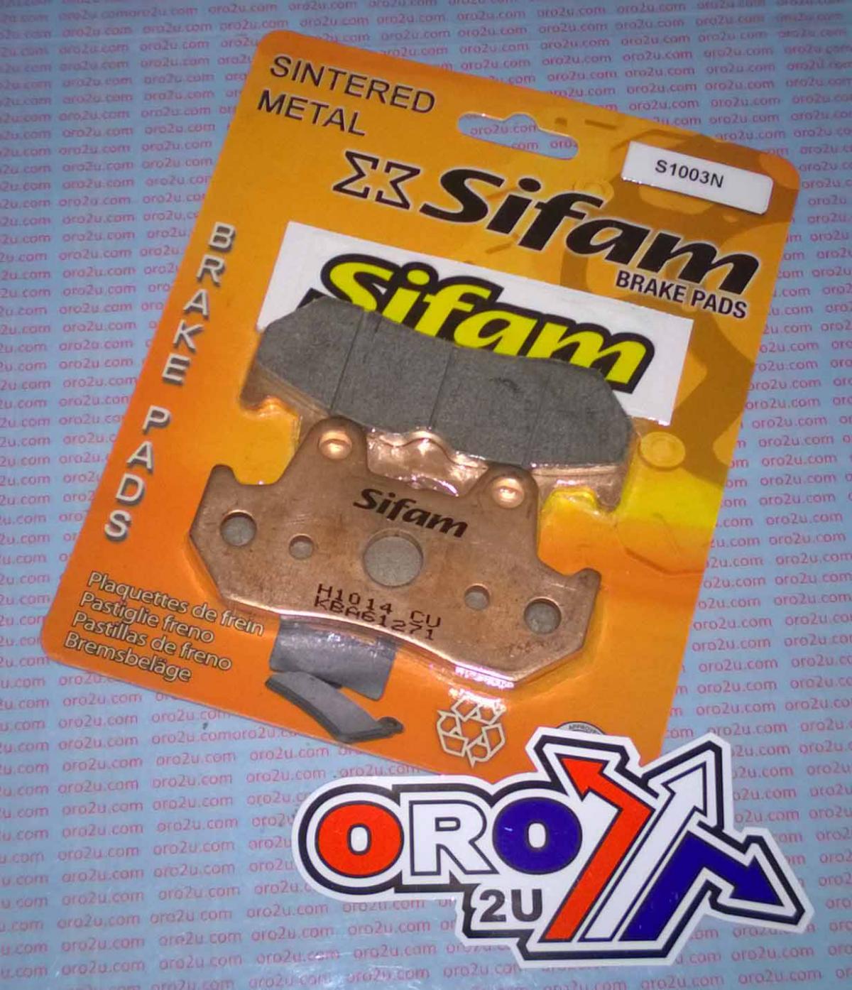 BRAKE PADS SINTERED METAL, SIFAM S1003N (EBC FA69HH ) image 1