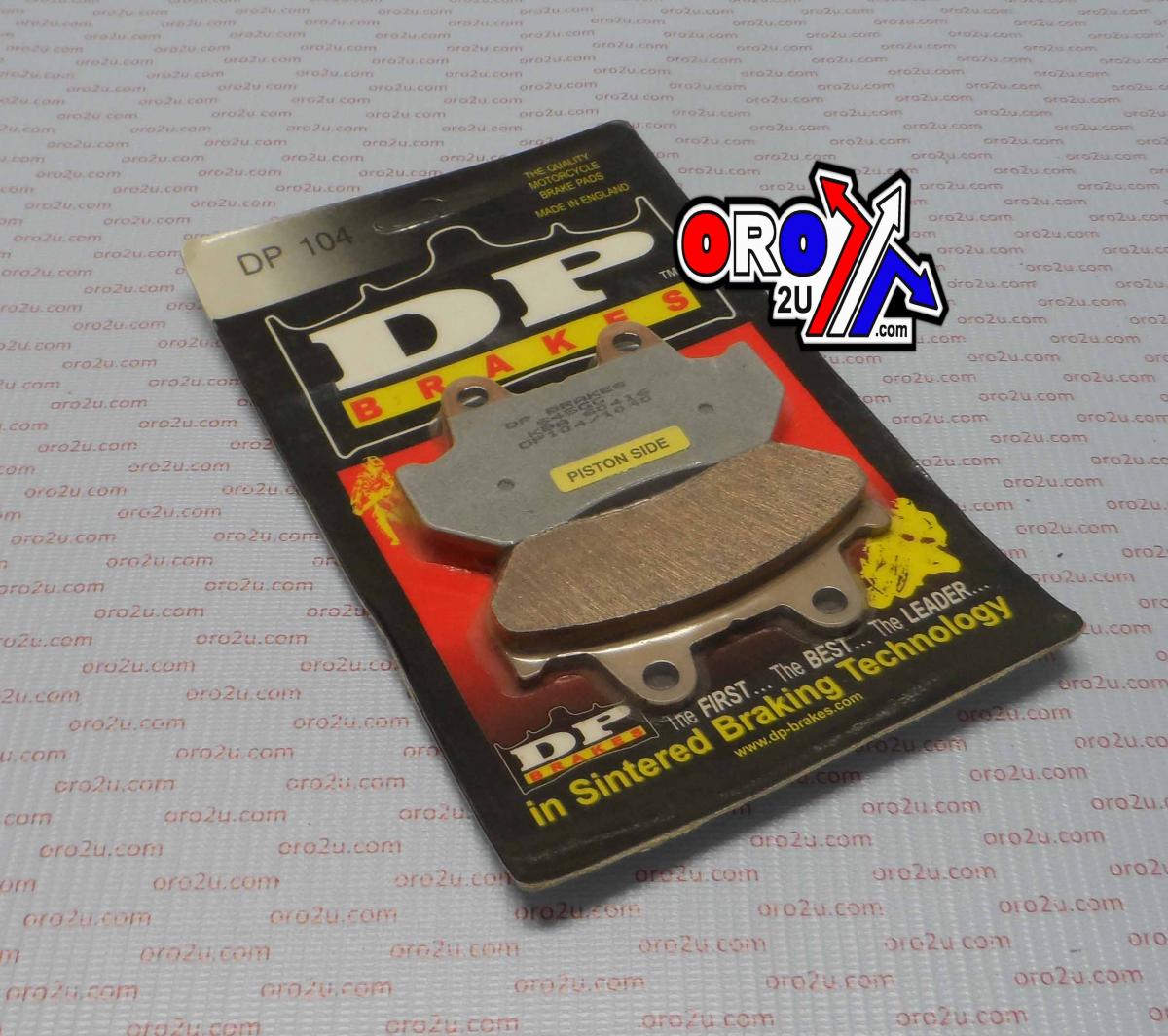 BRAKE PADS SINTERED DP BRAKES, DP104 Premium 41-104.H.DP, 39-069/2 thumbnail 2
