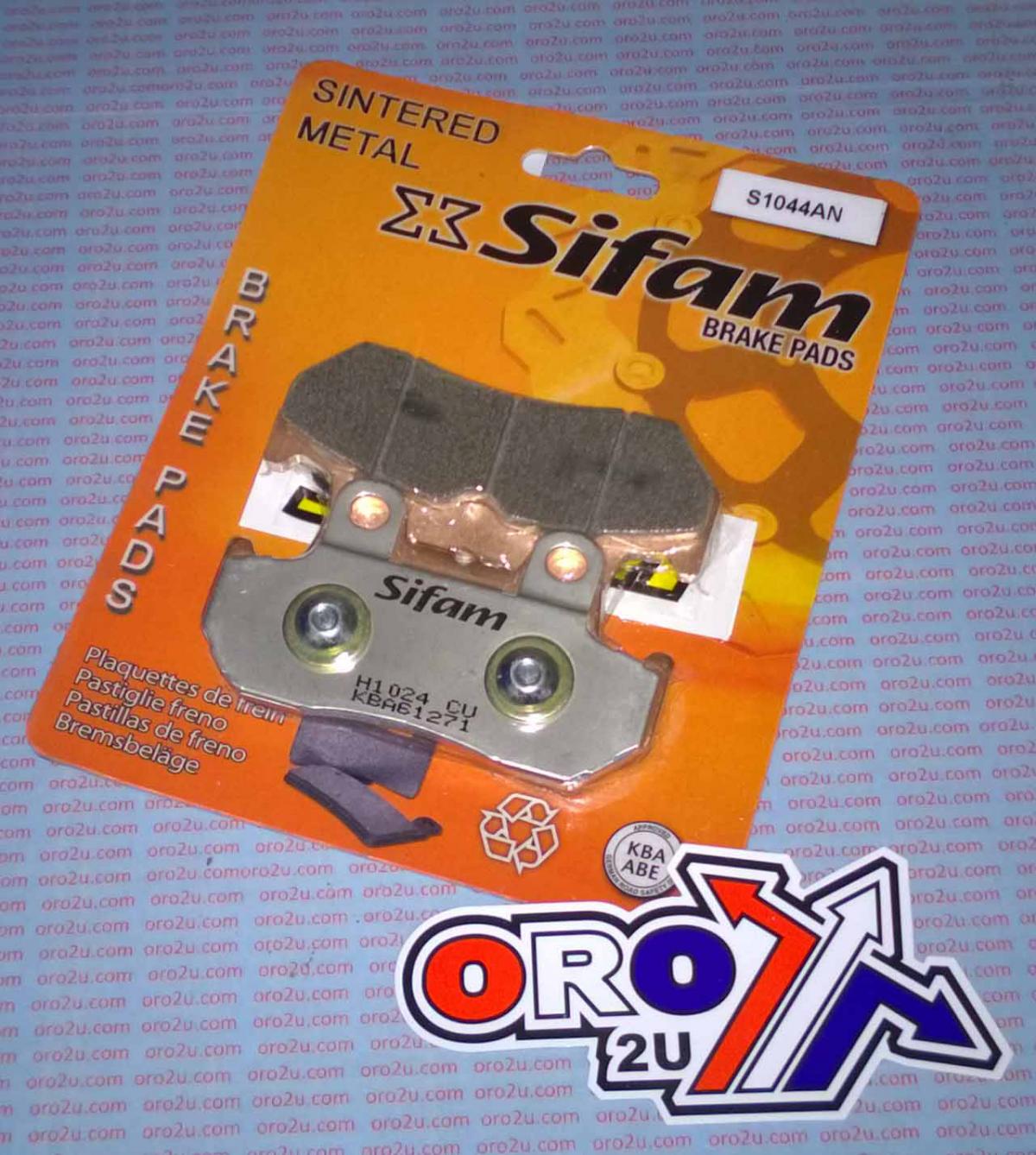 BRAKE PADS SINTERED METAL, SIFAM S1044AN (EBC FA069/3HH ) image 1