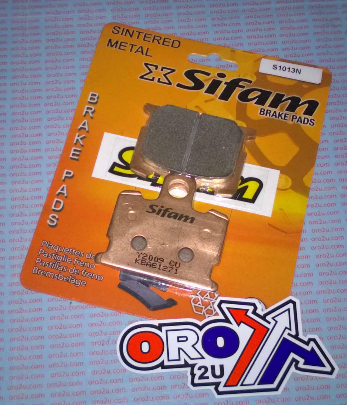 BRAKE PADS SINTERED METAL, SIFAM S1013N (EBC FA070HH) image 1