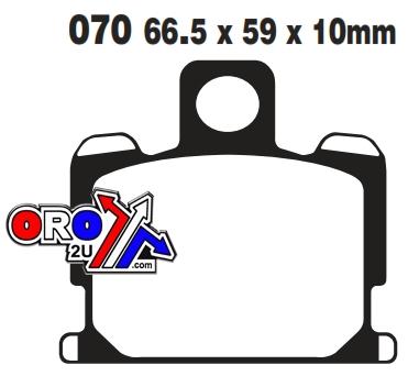 BRAKE PADS SINTERED METAL, SIFAM S1013N (EBC FA070HH) thumbnail 2