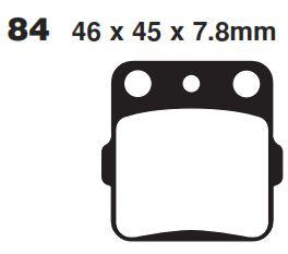 BRAKE PADS STD MOTO-MASTER, SEMI-METALLIC STD 091411 thumbnail 4