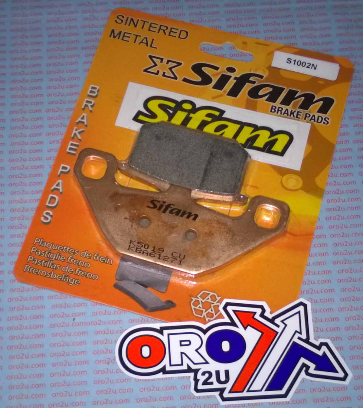BRAKE PADS DISC SINTERED METAL, SIFAM S1002N (FA85HH) image 1