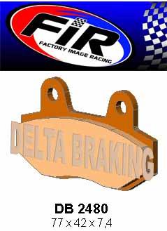 BRAKE PADS SEMI-METALLIC SM DB2480 SEMI thumbnail 2