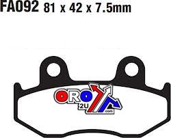 BRAKE PADS SEMI-METALLIC, KYOTO S1115 (EBC FA092) thumbnail 3