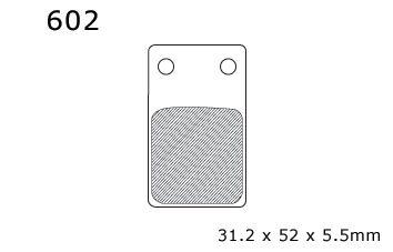 BRAKE PADS DP BRAKES HARD, DP602 BRAKES Premium Sintered, 39-099 thumbnail 3