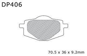 BRAKE PADS DP BRAKES HARD, DP406 BRAKES Premium Sintered thumbnail 3