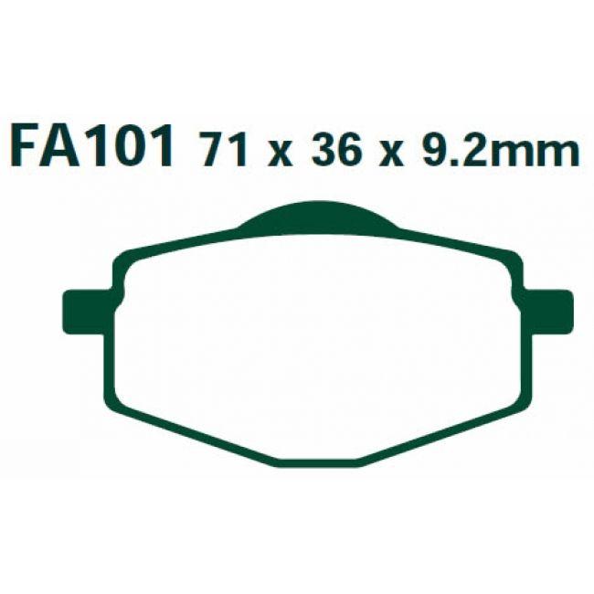 BRAKE PADS SEMI FA101 EBC thumbnail 2