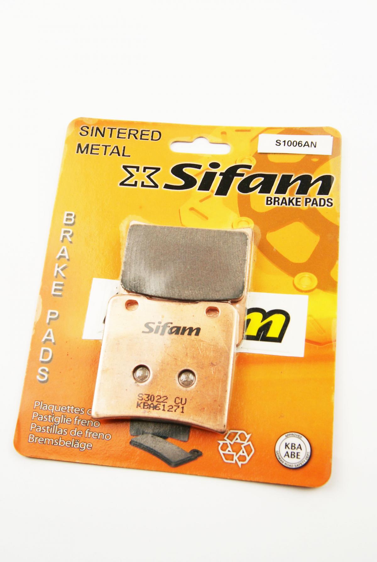 BRAKE PADS DISC SINTERED METAL, SIFAM S1006AN image 1