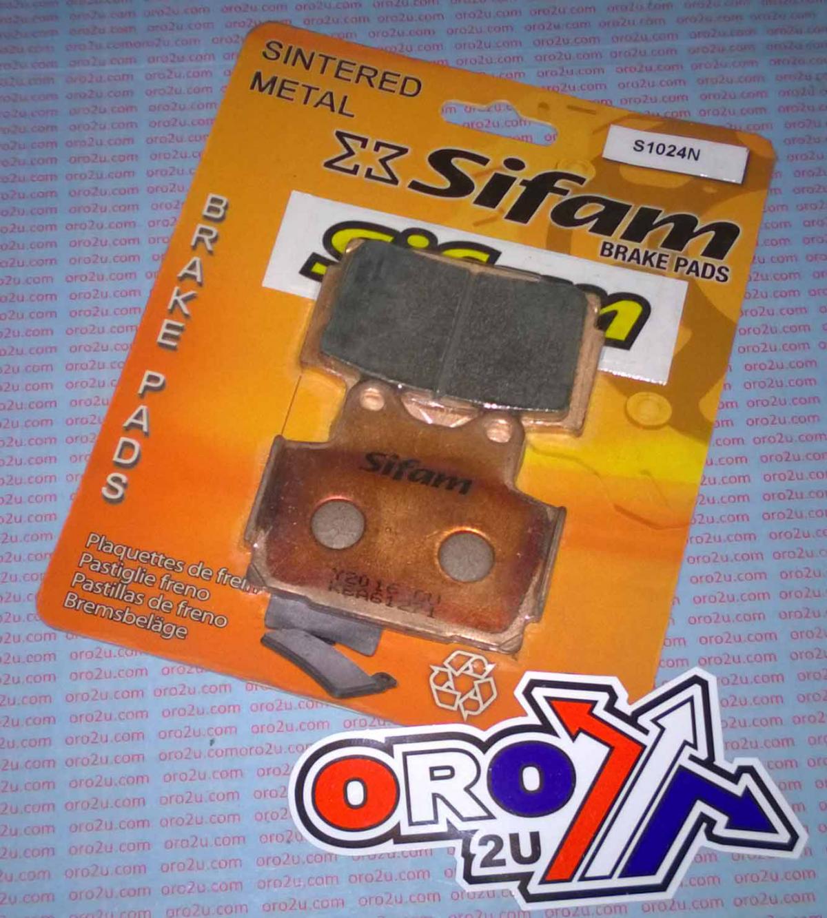BRAKE PADS DISC SINTERED METAL, SIFAM S1004N (EBC FA104) thumbnail 2
