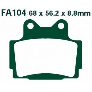 BRAKE PADS DISC SEMI-METAL, KYOTO S1024 (EBC FA104) thumbnail 3