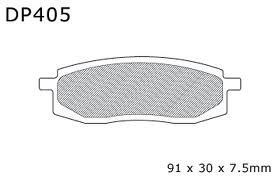 BRAKE PADS SINTERED DP BRAKES, DP405 Premium 41-405.H.DP, 39-105 thumbnail 3