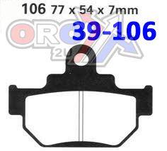 BRAKE PADS SINTERED DP BRAKES, BP208Premium 41-208.H.DP, 39-106 thumbnail 2