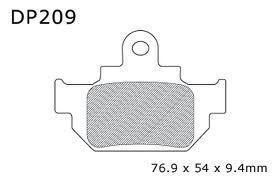 BRAKE PADS SINTERED DP BRAKES, DP209 Premium 41-209.H.DP, 39-106/2 thumbnail 2