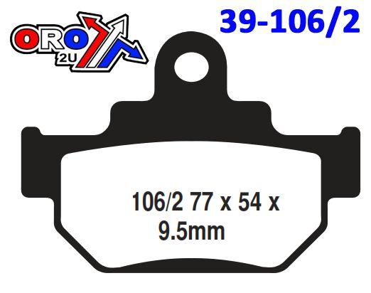 BRAKE PADS SINTERED DP BRAKES, DP209 Premium 41-209.H.DP, 39-106/2 thumbnail 3