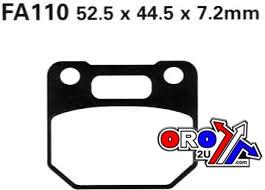 BRAKE PADS SEMI-METAL 1986-1990 SUZUKI RG 125 EBC FA110 thumbnail 2