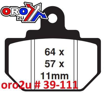BRAKE PADS DP BRAKES HARD, DP813 Premium Sintered, 39-111 thumbnail 3