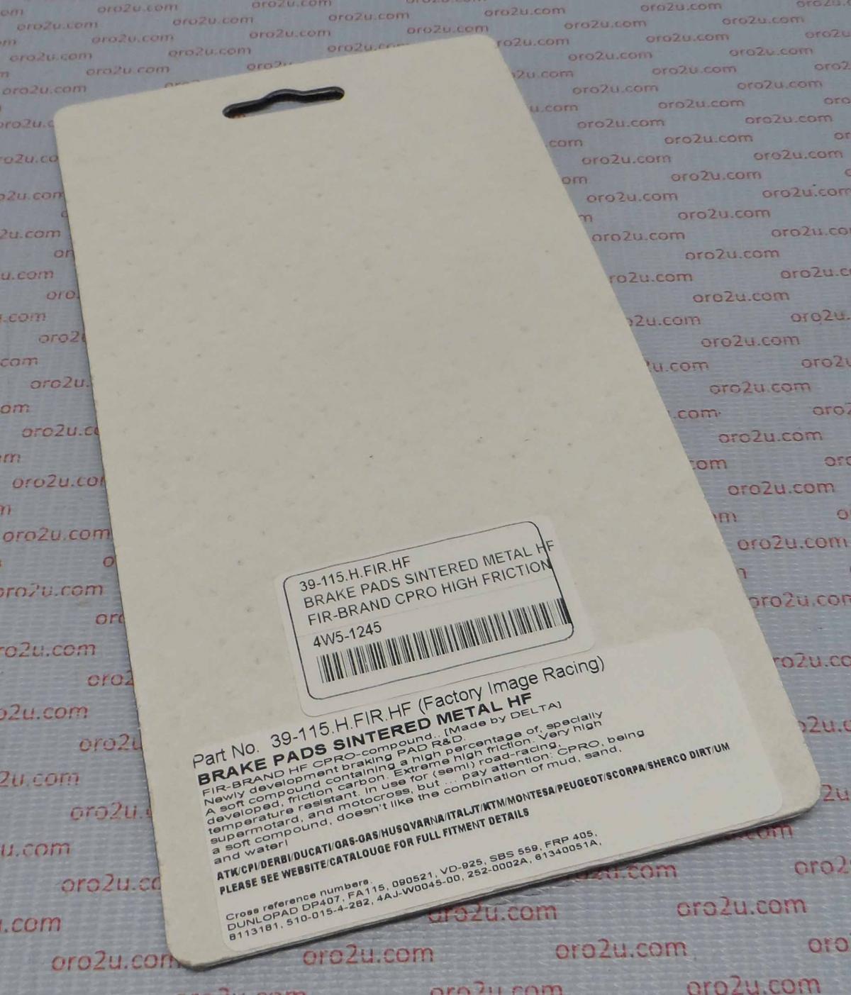 BRAKE PADS SINTERED METAL HF, CPRO HIGH FRICTION, DB2120-CPRO thumbnail 4