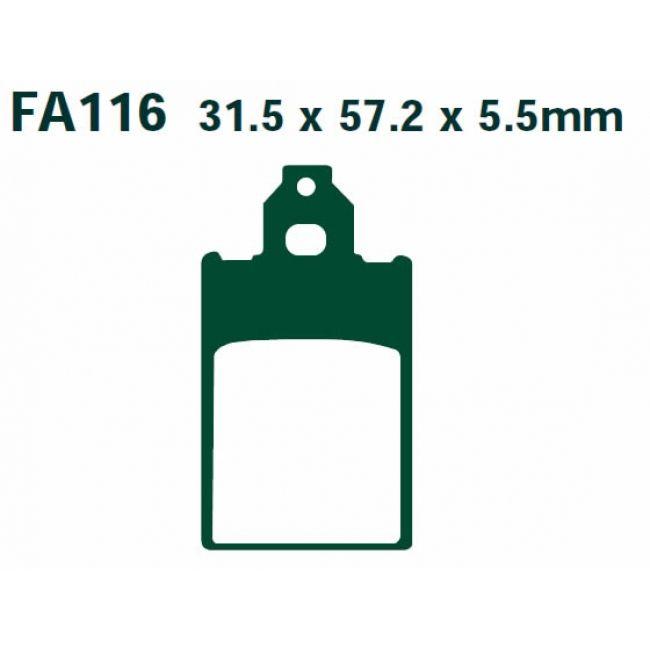 BRAKE PADS DISC VD937 FA116 PAD230106 thumbnail 3
