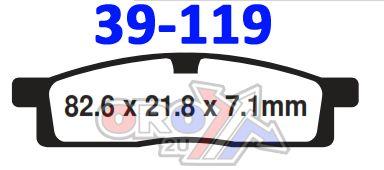 BRAKE PADS SINTERED NITRO, MOTO-MASTER 091221, 39-119 thumbnail 4